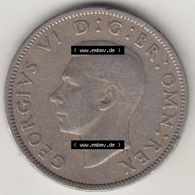 Alte Münzen Großbritannien Umlaufmünze 1949-1951, 2 Schilling, Shillings (Florin) 1950-1, George VI, GEORGIVS VI DG BR OMN REX, FID DEF TWO SHILLINGS.... Sammlung