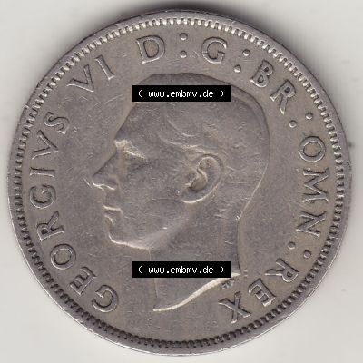 Alte Münzen Großbritannien Umlaufmünze 1949-1951, 2 Schilling, Shillings (Florin) 1950-2, George VI, GEORGIVS VI DG BR OMN REX, FID DEF TWO SHILLINGS.... Sammlung