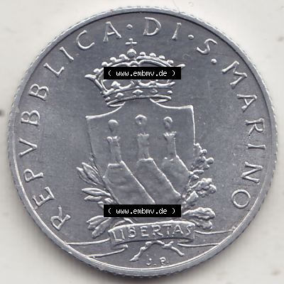 Bildmaterial Münzensatz / KMS 1979 aus San Marino 1979-1979, 2 Lire, J. V. LIBERTAS REPVBBLICA DI S. MARINO, 1979 L.2. Vorderseite einer Umlaufmünze... Sammlung