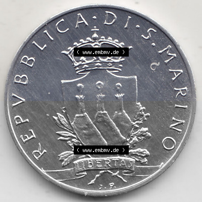 Bildmaterial Münzensatz / KMS 1979 aus San Marino 1979-1979, 10 Lire, J. V. LIBERTAS REPVBBLICA DI S. MARINO, 1979 L.10. Vorderseite... Sammlung