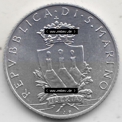 Bildmaterial Münzensatz / KMS 1979 aus San Marino 1979-1979, 2 Lire, J. V. LIBERTAS REPVBBLICA DI S. MARINO, 1979 L.2. Vorderseite... Sammlung