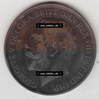 Alte Münzen Großbritannien Umlaufmünze 1911-1926, 1 Penny, One Penny, 1912 (Stück 1), B.M. GEORGIVS V DEI GRA BRITT OMN REX... Sammlung