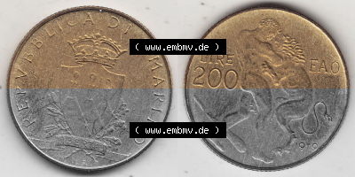 Bildmaterial Münzensatz / KMS 1979 aus San Marino 1979-1979, 200 Lire, L.200, J. V. LIBERTAS REPVBBLICA DI S. MARINO, 1979 L.200.... Sammlung