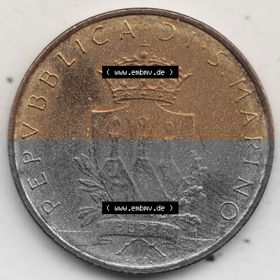 Bildmaterial Münzensatz / KMS 1979 aus San Marino 1979-1979, 20 Lire, J. V. LIBERTAS REPVBBLICA DI S. MARINO, 1979 20 LIRE. Vorderseite... Sammlung