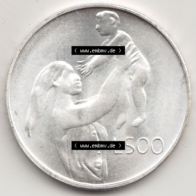 Bildmaterial Münzensatz / KMS 1972 aus San Marino 1972-1972, 500 Lire 1972 L. 500 REPUBBLICA DI SAN MARINO, Silbermünze. Rückseite... Sammlung