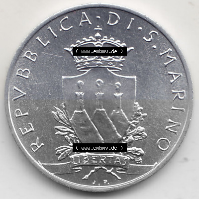 Bildmaterial Münzensatz / KMS 1979 aus San Marino 1979-1979, 5 Lire, LIBERTAS REPVBBLICA DI S. MARINO, 1979 L.5. Vorderseite... Sammlung
