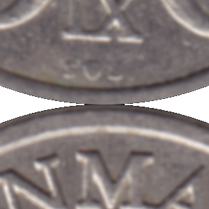 Ausschnitt zur Qualitätsprüfung vom Digitalen Bild Qualität