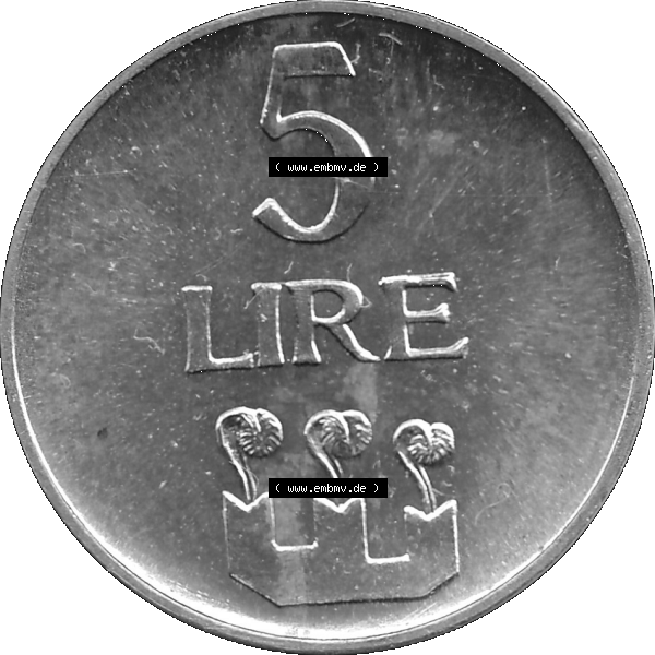 Grau bzw. s/w Bildmaterial in PNG-Grafiken Münzensatz / KMS 1972 aus San Marino 1972-1972, Münze 5 Lire, 1972, LIRE MONASSI REPUBBLICA DI SAN MARINO. Die digitalisierte Münze... Sammlung Graustufen