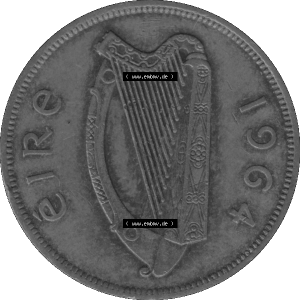 Grau bzw. s/w Bildmaterial einer Münze aus Irland als PNG-Grafik 1940-1968, 1 Penny 1964-01. Digitalisierte Münze aus Irland als transparente PNG-Grafik zum herunterladen. Vorderseite der... Sammlung Graustufen