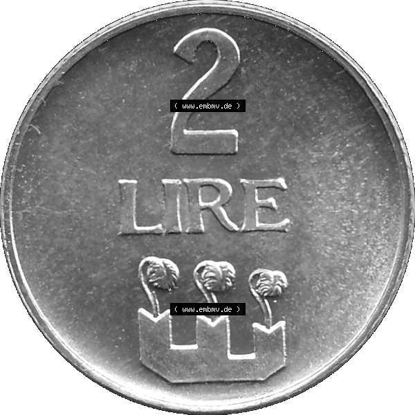 Grau bzw. s/w Bildmaterial in PNG-Grafiken Münzensatz / KMS 1972 aus San Marino 1972-1972, Münze 2 Lire 1972, 2 LIRE MONASSI REPUBBLICA DI SAN MARINO. Die digitalisierte Münze liegt... Sammlung Graustufen