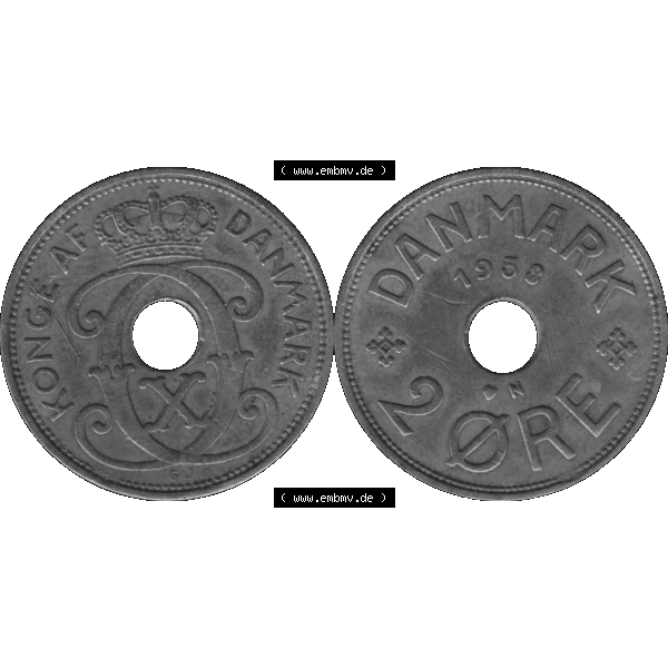 Grau bzw. s/w Alte Münze aus Dänemark als PNG-Grafik 1926-1940, 2 Öre 1938-01 Kursmünze. Vorderseite und Rückseite horizontal auf einen digitalen Bild der alten dänischen Umlaufmünze... Sammlung Graustufen