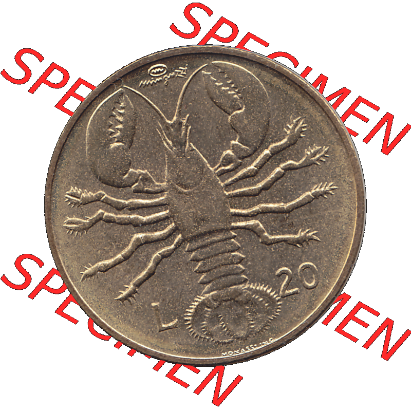 Bildmaterial Münzensatz / KMS 1974 aus San Marino Münze 1974-1974 als transparente PNG-Grafik, 20 Lire, L.20 MINGUZZI MONASSI INC.. Die digitalisierte Münze... Sammlung