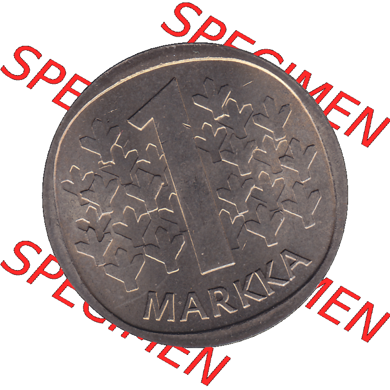 Alte Münzen KMS Finnland, Kursmünzensatz 1976 in Stempelglanz als digitales Computerbild in transparenten PNG 1969-1993, 1 Finnische Mark, Markka 1976-1, SUOMEN TASAVALTA.... Sammlung