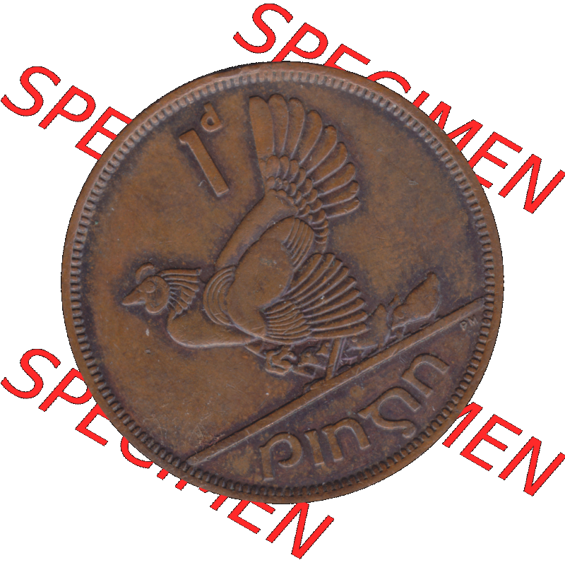 Bildmaterial einer Münze aus Irland als PNG-Grafik 1940-1968, 1 Penny 1964-01. Digitalisierte Münze aus Irland als transparente PNG-Grafik zum herunterladen. Rückseite... Sammlung