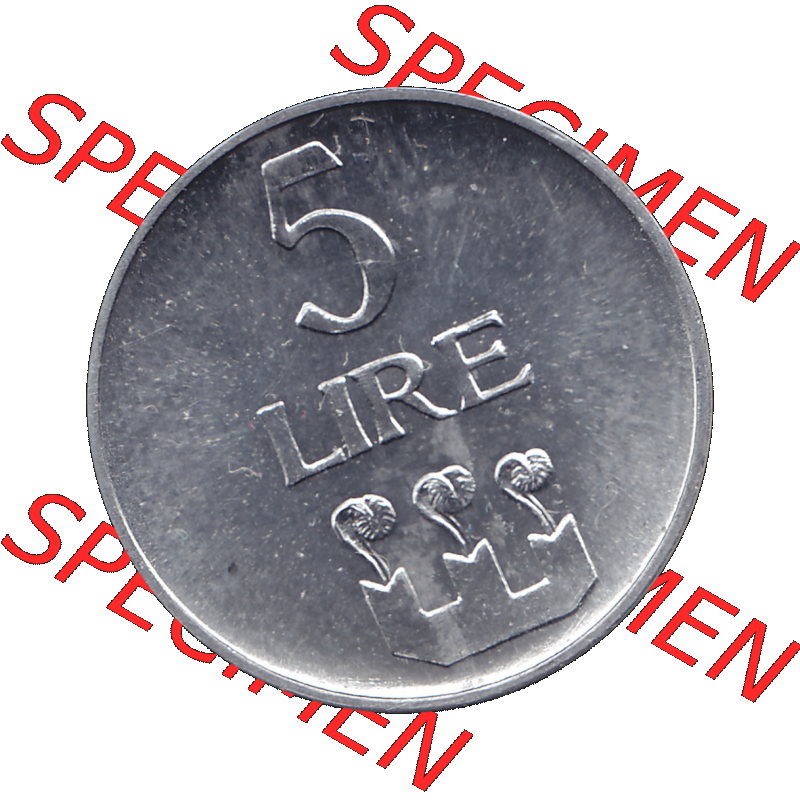 Bildmaterial in PNG-Grafiken Münzensatz / KMS 1972 aus San Marino 1972-1972, Münze 5 Lire, 1972, LIRE MONASSI REPUBBLICA DI SAN MARINO. Die digitalisierte Münze... Sammlung