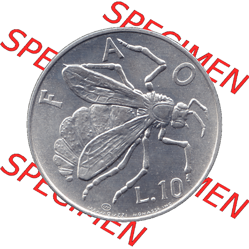 Bildmaterial Münzensatz / KMS 1974 aus San Marino Münze 1974-1974 als transparente PNG-Grafik, 10 Lire, L.10 MINGUZZI MONASSI INC.. Die digitalisierte Münze... Sammlung