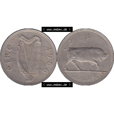 Bildmaterial einer Münze aus Irland als PNG-Grafik 1951-1968, 1 Schilling 1966-01. Digitalisierte Münze aus Irland als transparente PNG-Grafik zum herunterladen. Vorderseite... Sammlung
