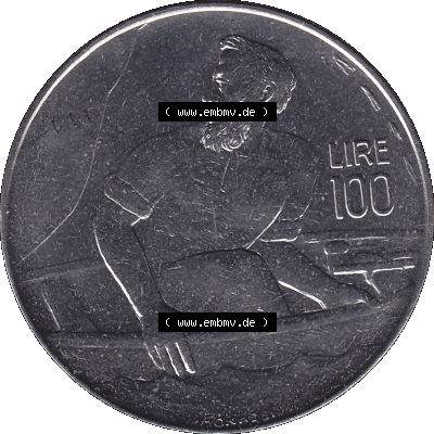 Bildmaterial in PNG-Grafiken Münzensatz / KMS 1972 aus San Marino 1972-1972, Münze 100 Lire von 1972, 100 LIRE MONASSI REPUBBLICA DI SAN MARINO. Die digitalisierte Münze... Sammlung