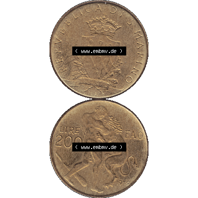 Bildmaterial Münzensatz / KMS 1979 aus San Marino im PNG-Format 1979-1979, 200 Lire, L.200, J. V. LIBERTAS REPVBBLICA DI S. MARINO, 1979 L.200.... Sammlung