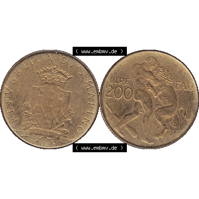 Bildmaterial Münzensatz / KMS 1979 aus San Marino im PNG-Format 1979-1979, 200 Lire, L.200, J. V. LIBERTAS REPVBBLICA DI S. MARINO, 1979 L.200.... Sammlung