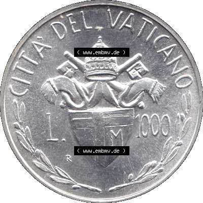 PNG-Grafik Münze Vatikanstadt 1982-1982, 1000 Lire Silbermünze 1982, Jahrgang 1982 Sammlung