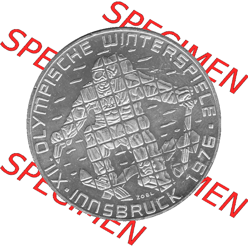 Alte Münze 100 / Einhundert Schilling Österreich in s/w Schwarzweiß bzw. Graustufen Farbgebung von Scanner transparenten PNG 1976-1976, 100 Hundert Schilling,... Sammlung