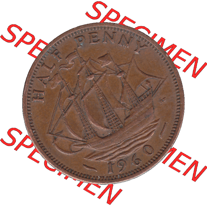 Alte Münze Großbritannien Umlaufmünze Half Penny, 1/2 Pence 1954-1970, Half Penny, Halber Pence 1960-01, Elisabeth II. - Schriftzug ELIZABETH II DEI GRATIA... Sammlung