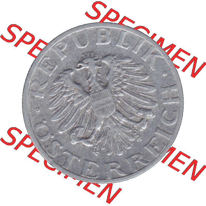 Alte Münze aus Österreich als PNG-Grafik 1946-1955, 50 Groschen 1946-01. Vorderseite der alten österreichischen Umlaufmünze aus Österreich, Münze vor Euro,... Sammlung
