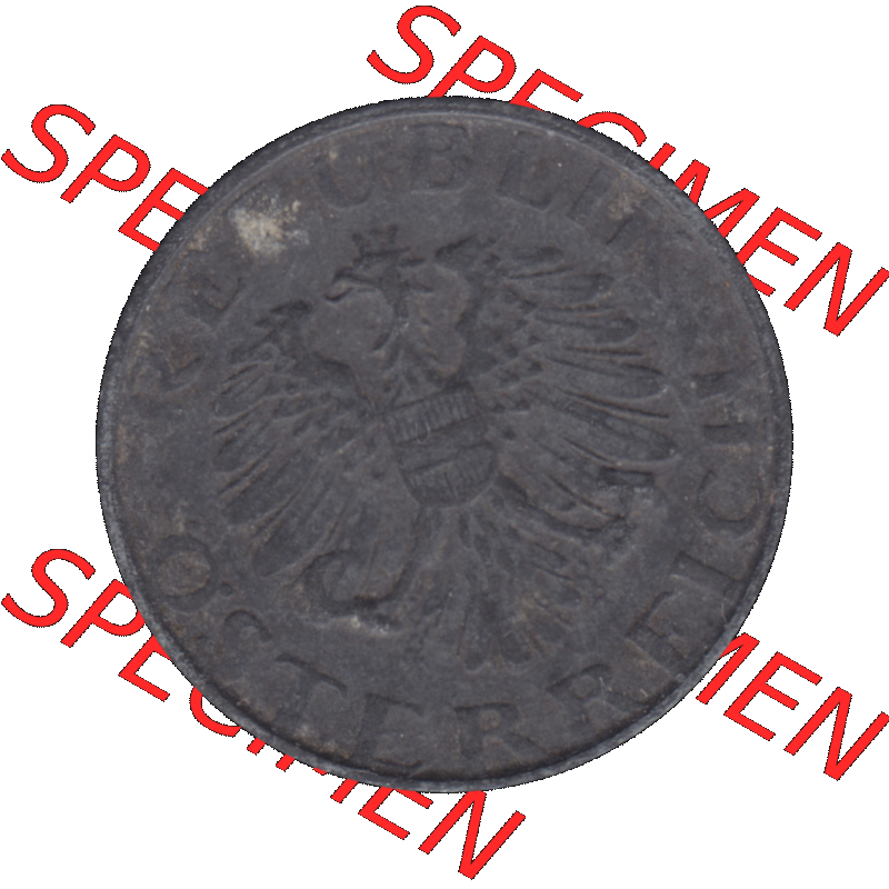 Alte Münzen Österreich 5 / Fünf Groschen in Farbe/Color 1948-1994, 5 Groschen 1951-01. Vorderseite der alten österreichischen 5 / Fünf Groschen Münze... Sammlung