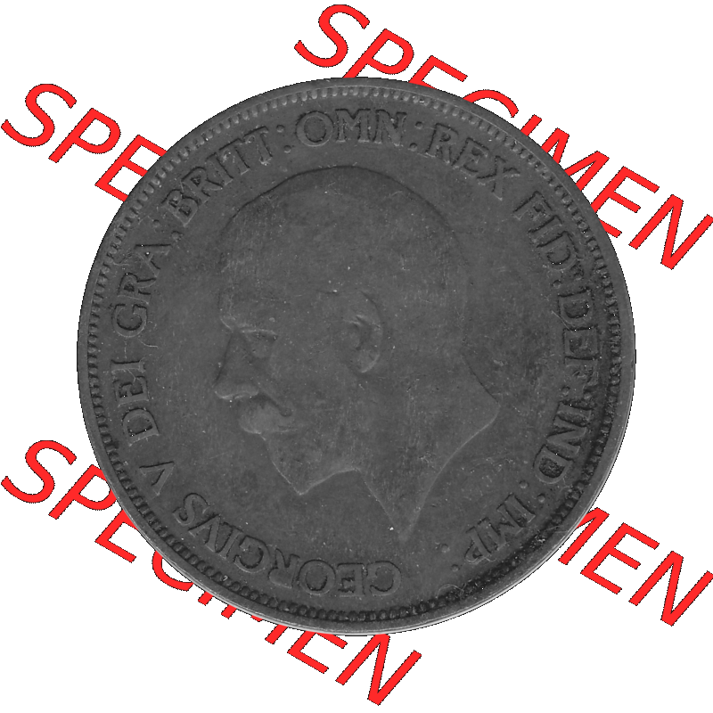 Alte Münze Großbritannien Umlaufmünze One Penny, 1 Pence 1928-1936, 1 One Penny, 1936-02 , George V. BM GEORGIVS V DEI GRABRITTOMNREX FIDDEFINDIMP Graustufen.... Sammlung