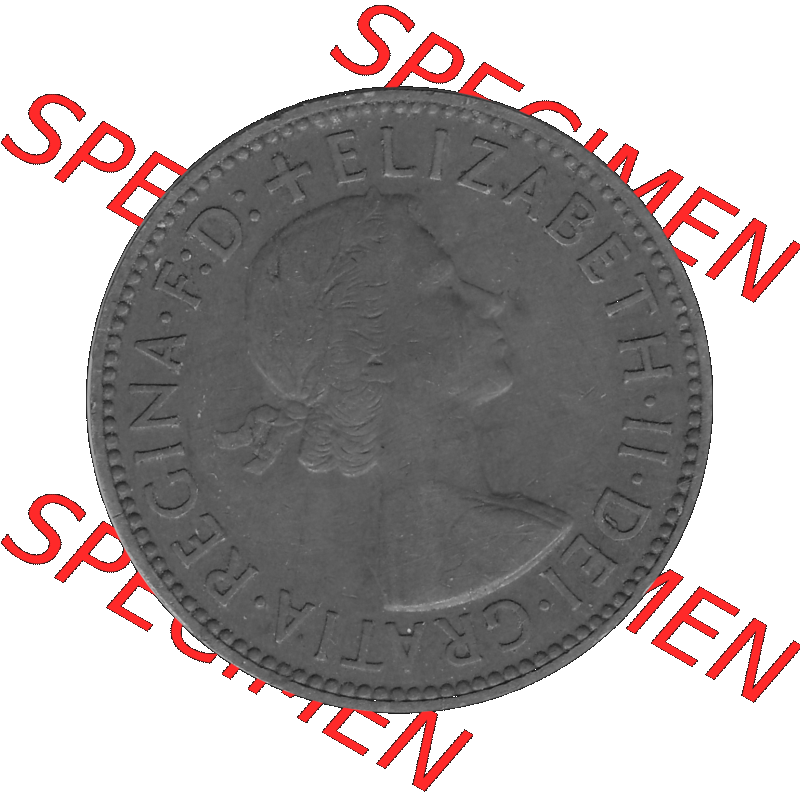 Alte Münze Großbritannien Umlaufmünze Half Penny, 1/2 Pence 1954-1970, Half Penny, Halber Pence 1954-01, Elisabeth II. - Schriftzug ELIZABETH II DEI GRATIA... Sammlung