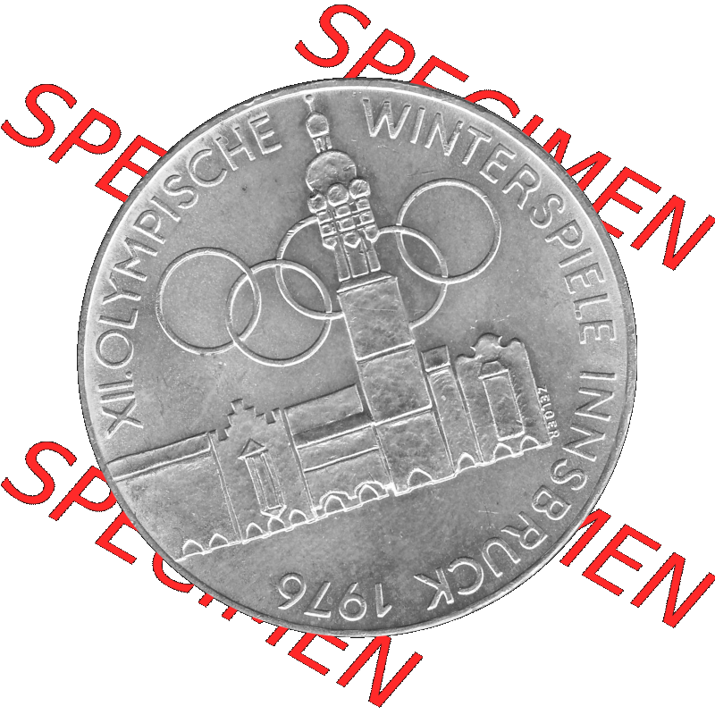 Alte Münze 100 / Einhundert Schilling Österreich in s/w Schwarzweiß bzw. Graustufen Farbgebung von Scanner transparenten PNG 1976-1976, 100 Hundert Schilling,... Sammlung