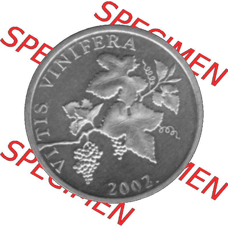 Alte Münze Kroatien Umlaufmünze 1993-2021, 2 Lipe 2002-01 Graustufen Graustufen. Rückseite mit Motiv der Umlaufmünze in Graustufen der Münze aus Kroatien auf einen... Sammlung