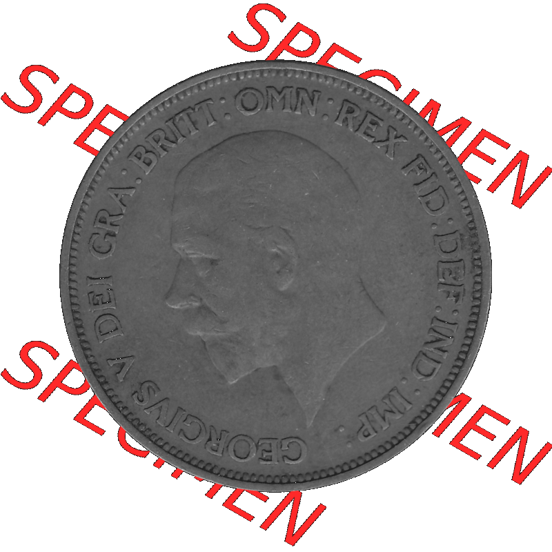 Alte Münze Großbritannien Umlaufmünze One Penny, 1 Pence 1928-1936, 1 One Penny, 1936-01, George V. BM GEORGIVS V DEI GRABRITTOMNREX FIDDEFINDIMP Graustufen.... Sammlung