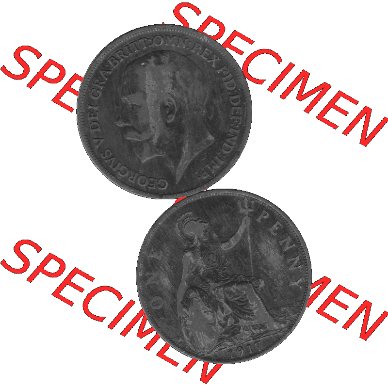 Alte Münze Großbritannien Umlaufmünze One Penny, 1 Pence 1911-1926, 1 One Penny, 1917-01, George V, B.M. GEORGIVS V DEI GRABRITTOMNREX FIDDEFINDIMP... Sammlung