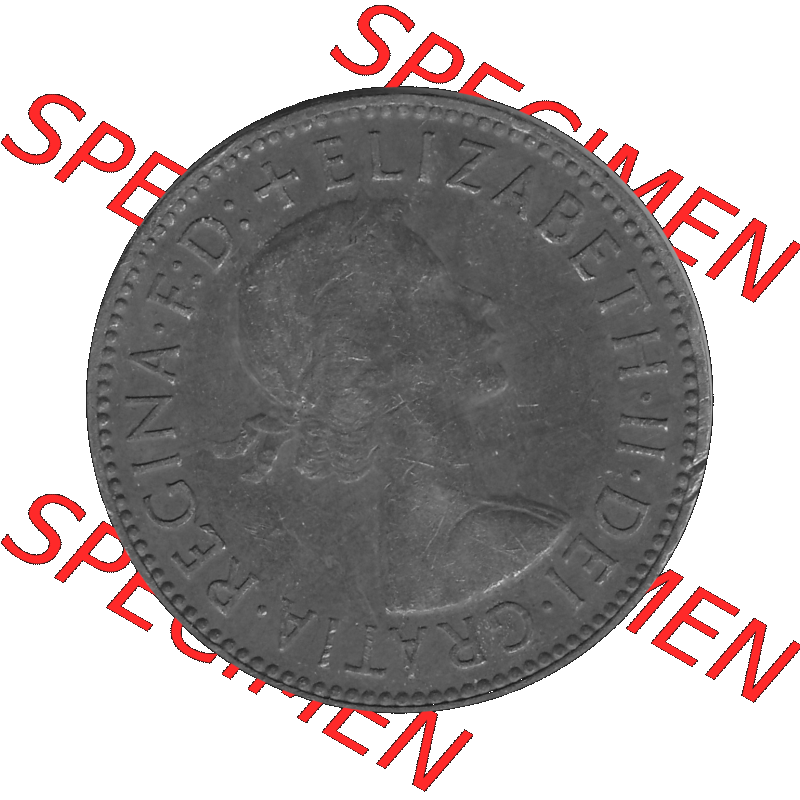 Alte Münze Großbritannien Umlaufmünze Half Penny, 1/2 Pence 1954-1970, Half Penny, Halber Pence 1963-01, Elisabeth II. - Schriftzug ELIZABETH II DEI GRATIA... Sammlung