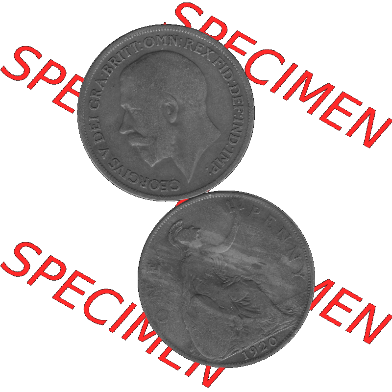 Alte Münze Großbritannien Umlaufmünze One Penny, 1 Pence 1911-1926, 1 One Penny, 1920-01, George V, B.M. GEORGIVS V DEI GRABRITTOMNREX FIDDEFINDIMP... Sammlung