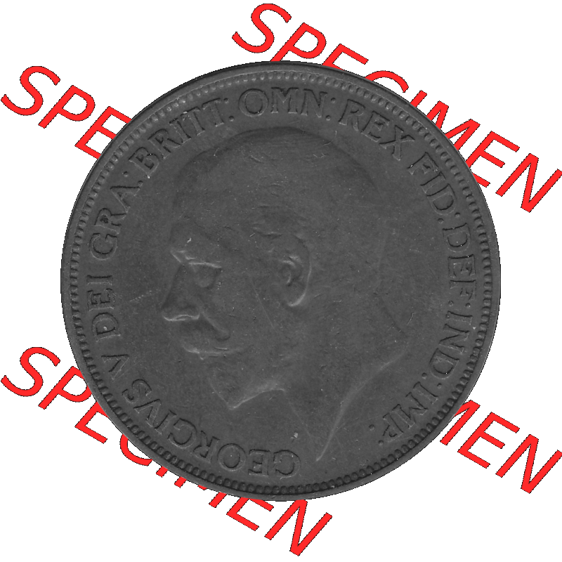Alte Münze Großbritannien Umlaufmünze One Penny, 1 Pence 1927-1927, 1 One Penny, 1927-01, George V, BM GEORGIVS V DEI GRABRITTOMNREX FIDDEFINDIMP Graustufen.... Sammlung