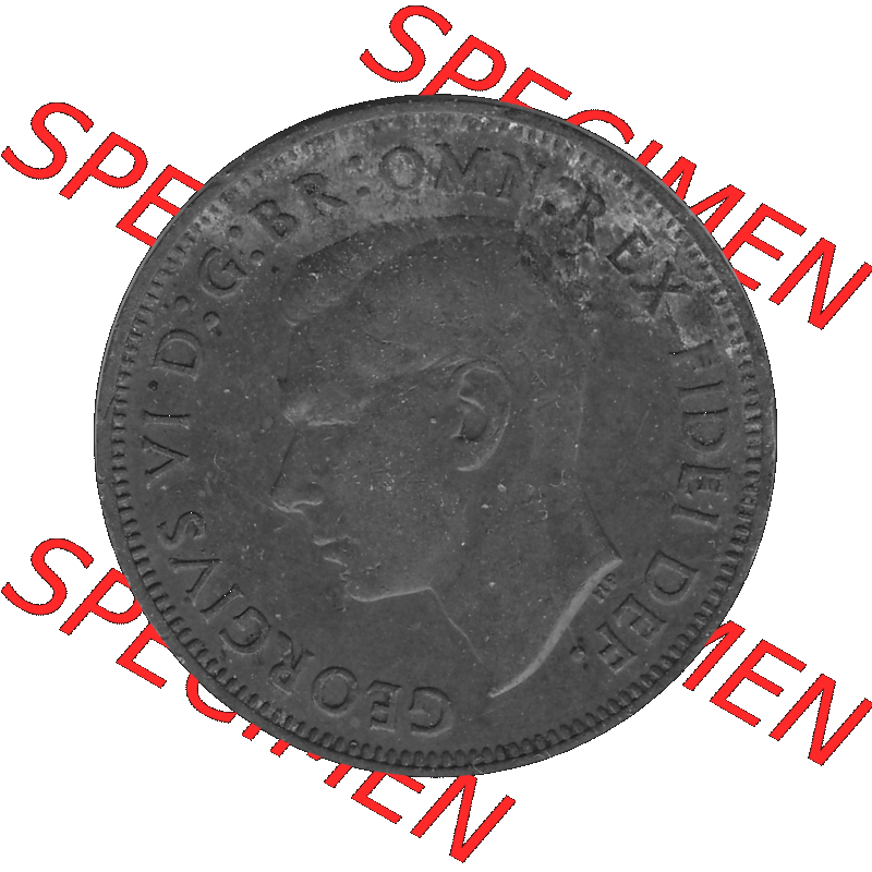 Alte Münze Großbritannien Umlaufmünze Half Penny 1949-1952, Half Penny 1950-01, George VI. GEORGIVS VI D-G-BR-OMN-REX FIDEI DEF.HP Graustufen. Vorderseite... Sammlung