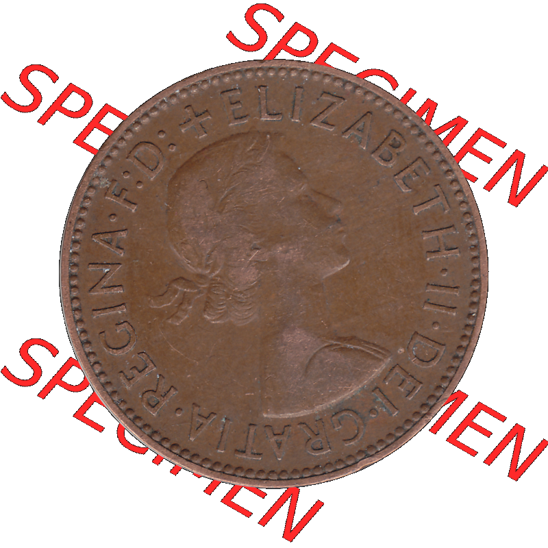 Alte Münze Großbritannien Umlaufmünze Half Penny, 1/2 Pence 1954-1970, Half Penny, Halber Pence 1958-01, Elisabeth II. - Schriftzug ELIZABETH II DEI GRATIA... Sammlung