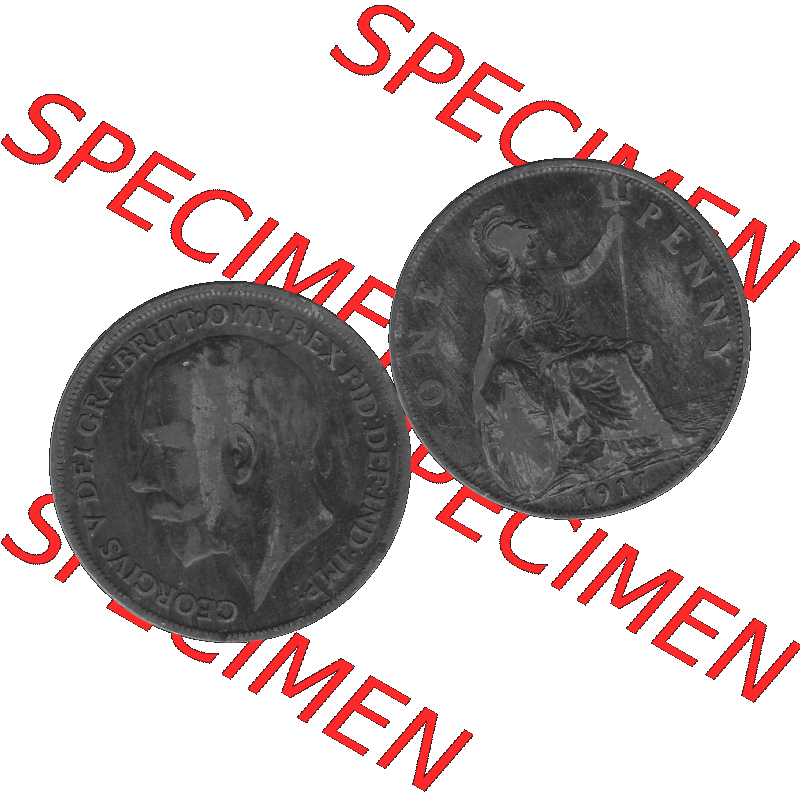 Alte Münze Großbritannien Umlaufmünze One Penny, 1 Pence 1911-1926, 1 One Penny, 1917-01, George V, B.M. GEORGIVS V DEI GRABRITTOMNREX FIDDEFINDIMP... Sammlung