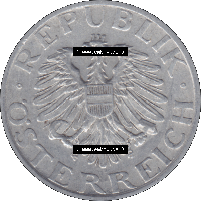 Alte Münze aus Österreich als PNG-Grafik 1946-1955, 50 Groschen 1947-01. Vorderseite der alten österreichischen Umlaufmünze aus Österreich, Münze vor Euro,... Sammlung