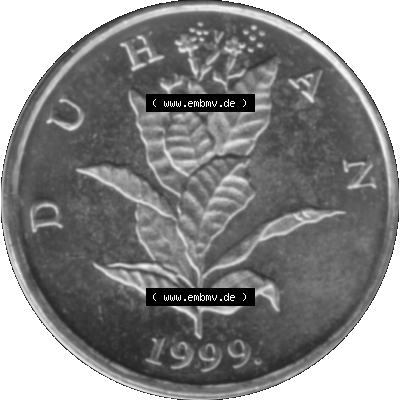 Alte Münze Kroatien Umlaufmünze 1993-2021, 5 Lipa 1999-01 Graustufen Graustufen. Rückseite mit Motiv der Umlaufmünze in Graustufen der Münze aus Kroatien auf einen... Sammlung