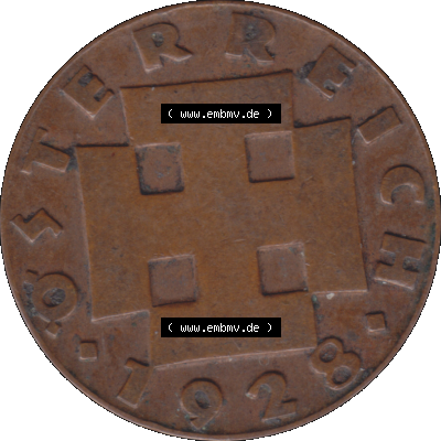 Alte Münze aus Österreich als PNG-Grafik 1925-1938, 2 Groschen 1928-01. Vorderseite der alten österreichischen Umlaufmünze aus Österreich, Münze vor Euro,... Sammlung