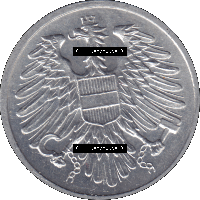 Alte Münze aus Österreich als PNG-Grafik 1950-1994, 2 Groschen 1977-01. Vorderseite der alten österreichischen Umlaufmünze aus Österreich, Münze vor Euro,... Sammlung