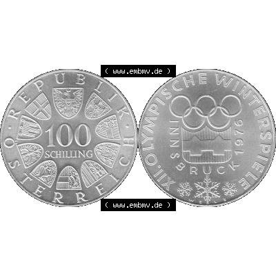 Alte Münze 100 / Einhundert Schilling Österreich in s/w Schwarzweiß bzw. Graustufen Farbgebung von Scanner transparenten PNG 1976-1976, 100 Hundert Schilling,... Sammlung
