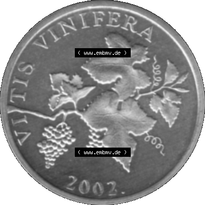 Alte Münze Kroatien Umlaufmünze 1993-2021, 2 Lipe 2002-01 Graustufen Graustufen. Rückseite mit Motiv der Umlaufmünze in Graustufen der Münze aus Kroatien auf einen... Sammlung