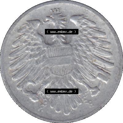 Alte Münze aus Österreich als PNG-Grafik 1950-1994, 2 Groschen 1950-01. Vorderseite der alten österreichischen Umlaufmünze aus Österreich, Münze vor Euro,... Sammlung
