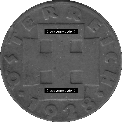2 / Zwei Groschen Österreich in s/w Schwarzweiß bzw. Graustufen Farbgebung von Scanner transparenten PNG 1925-1938, 2 Zwei Groschen,... Sammlung