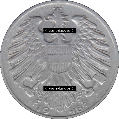 Österreich 1 / Ein Schilling 1946-1957, 1 Schilling 1946 (Stück 2) Sammlung